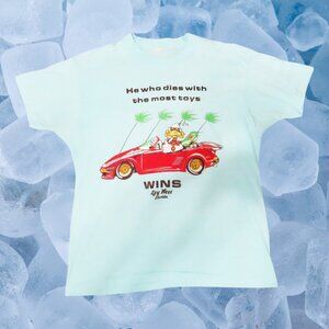 Vintage 90s Single Stitch T-Shirt Mens Large Key West, Florida Cars Duck
